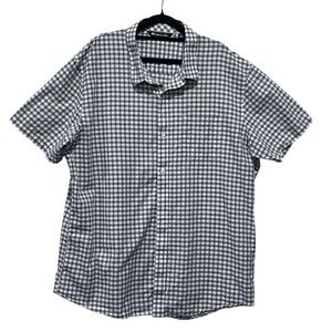 Travis Mathew XXL Plaid Short Sleeve Button Down Casual Shirt Golf Top